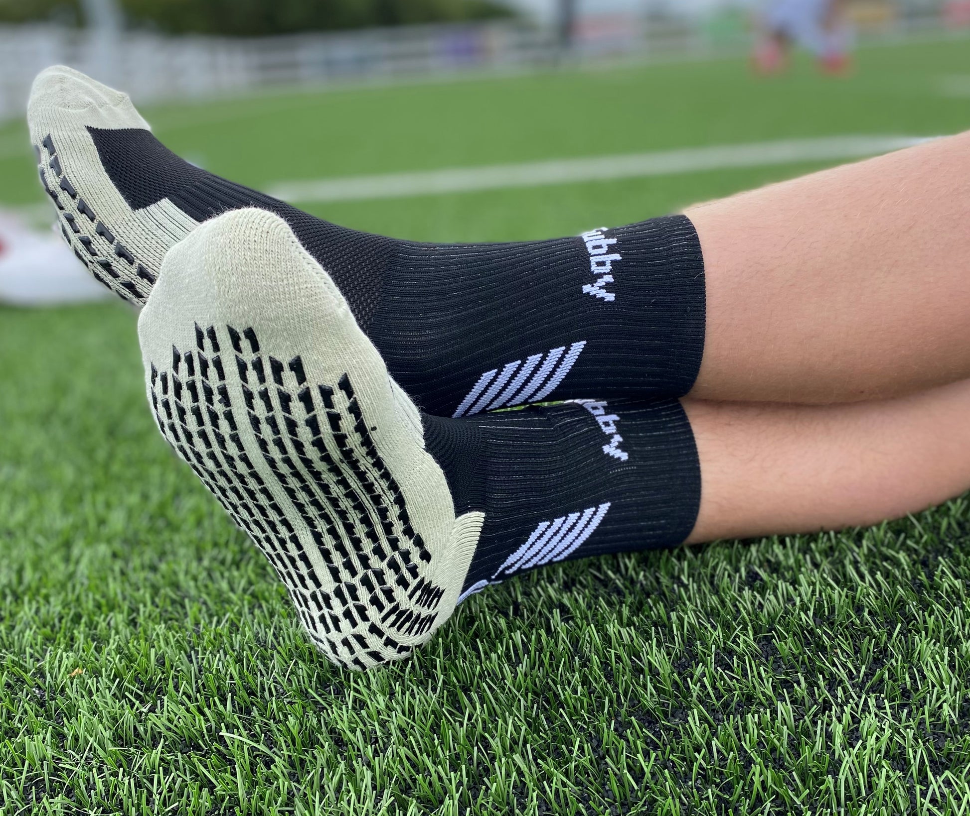 Bazhou Football Sock Sleeves - Pair Our Grip Socks, Team Leg Sock Sleeve  Fits Over Shin Pads - Black1 Setblack